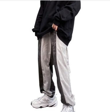 Casual Trousers With Waist Stitching Straight Thin Pant