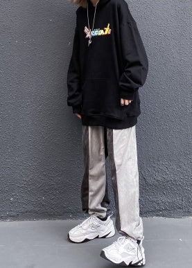 Casual Trousers With Waist Stitching Straight Thin Pant