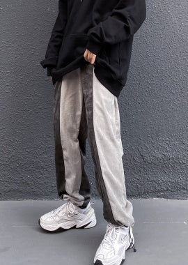 Casual Trousers With Waist Stitching Straight Thin Pant