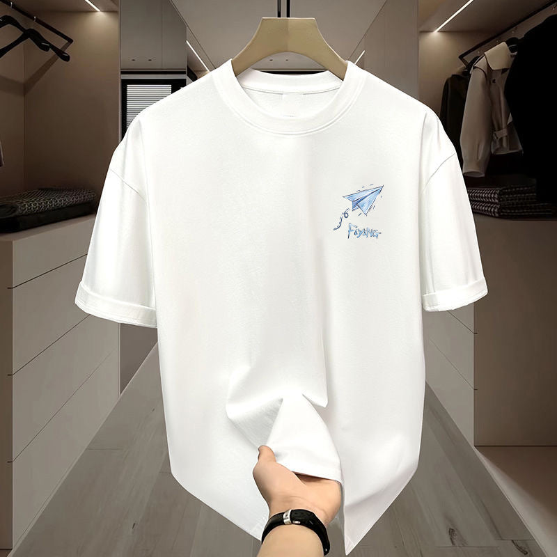 Ice Silk Simple Top Short Sleeve Men